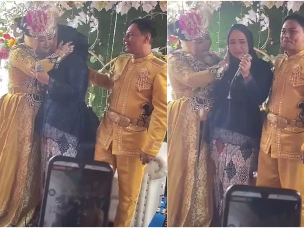 Wanita hadiri pernikahan mantan suami di Gorontalo. (Ist)