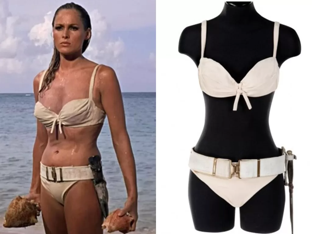 Bikini yang dipakai Ursula Andress di film pertama James Bond, 