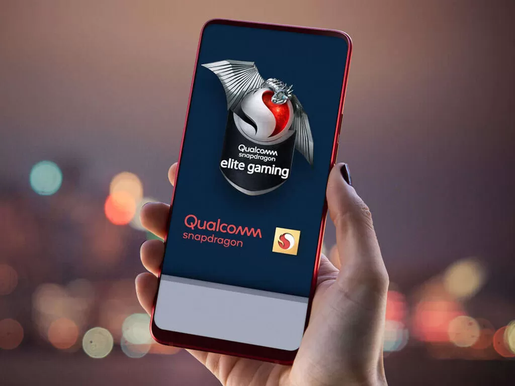 Ilutrasi smartphone dengan logo Qualcomm Snapdragon Elite Gaming (photo/Qualcomm)