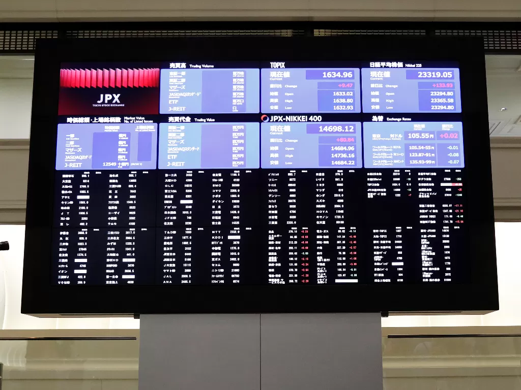 List penerbangan di Tokyo, Jepang. (photo/Reuters/Kim Kyung-Hoon)