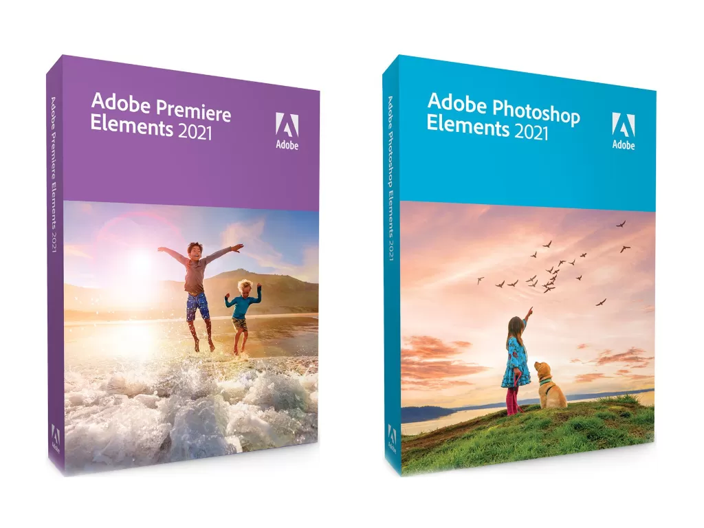 Cover box dari Adobe Premiere Elements 2021 dan Photoshop Elements 2021 (photo/Adobe)