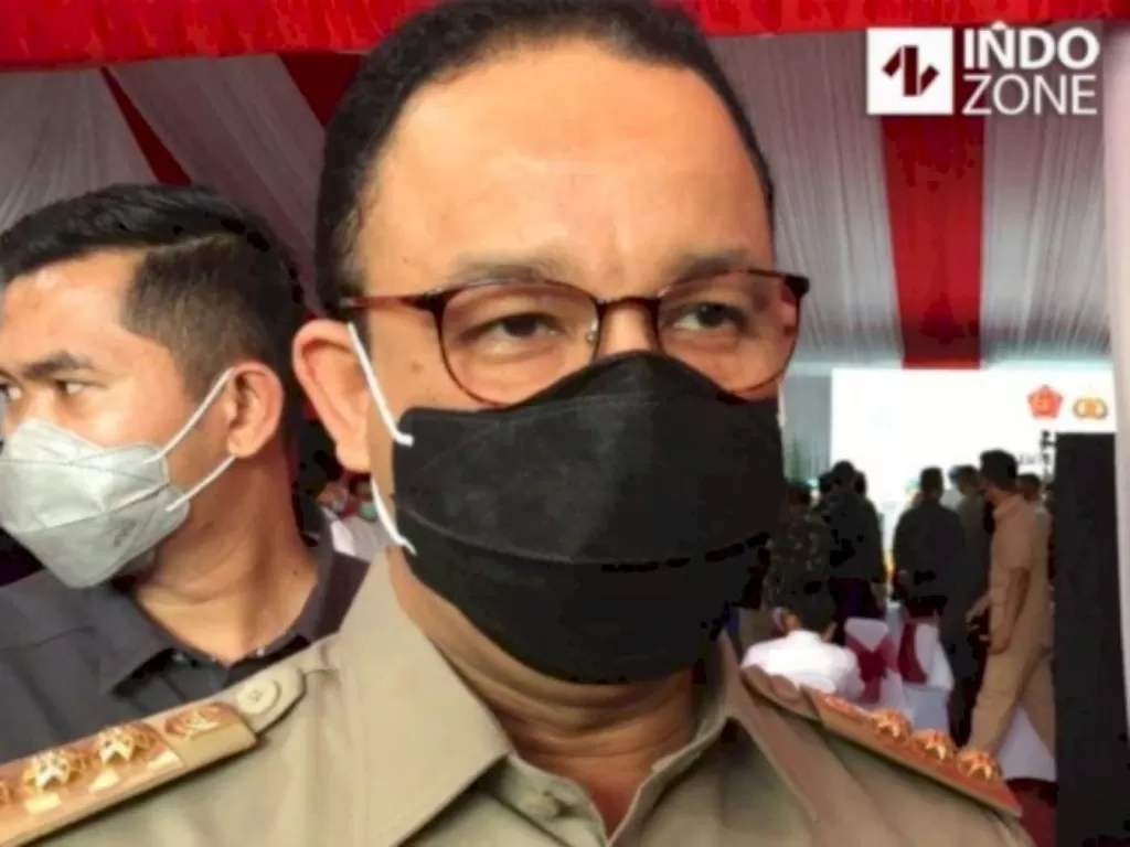 Gubernur DKI Jakarta Anies Baswedan di Polda Metro Jaya. (INDOZONE/Samsudhuha Wildansyah)