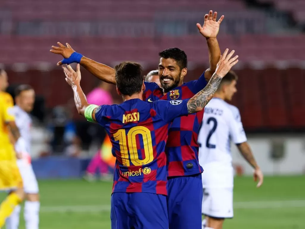 Luis Suarez dan Lionel Messi (Instagram/@luissuarez9)