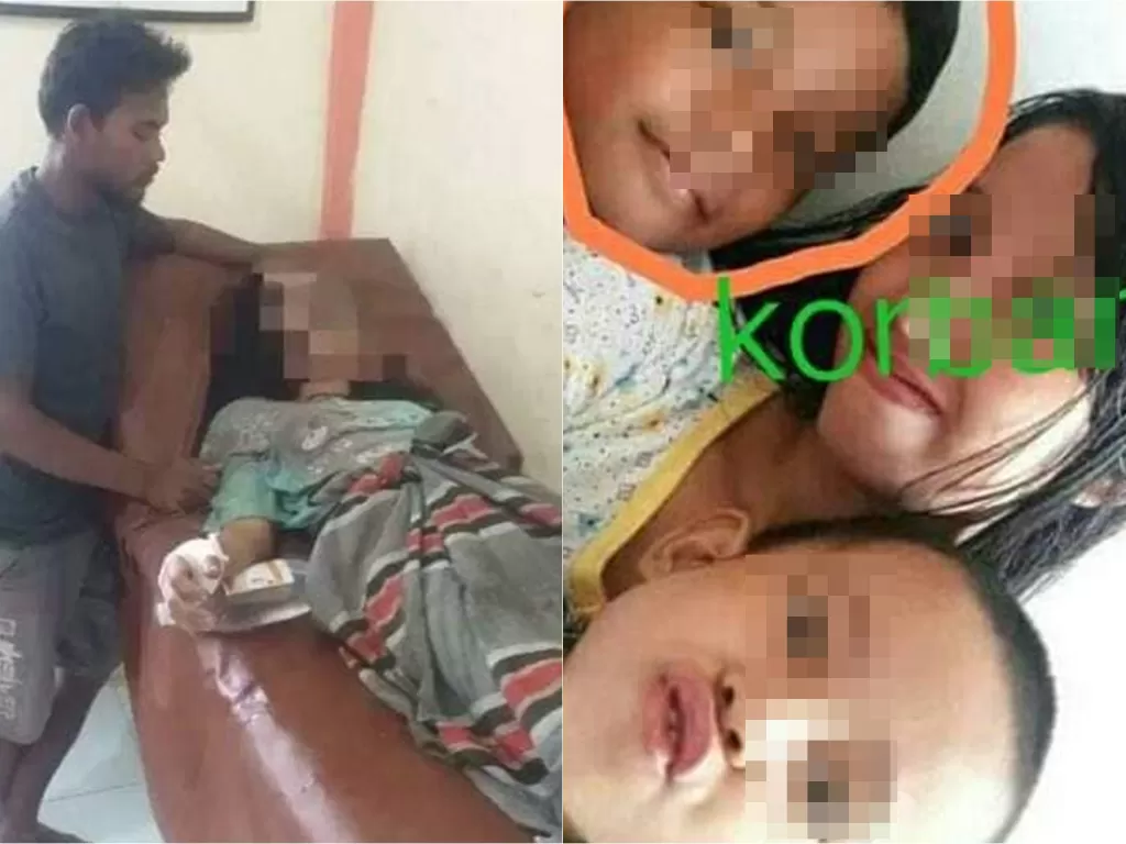 Seorang wanita diperkosa dan anaknya dibunuh (Facebook/Yuni Rusmini)
