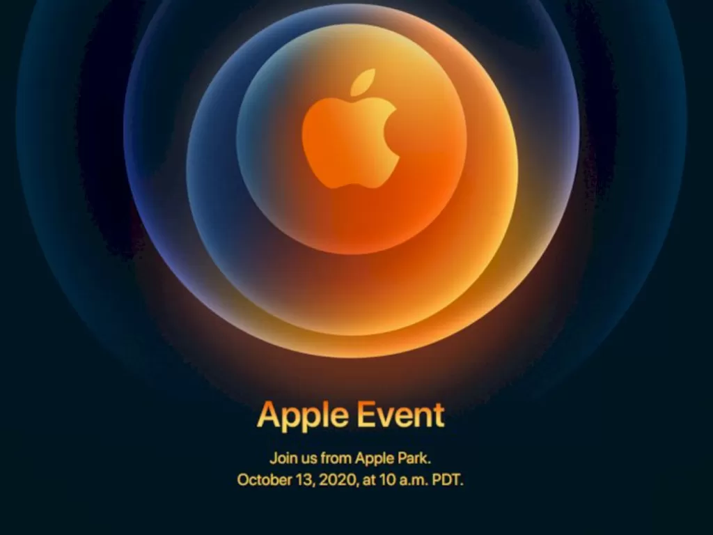 Undangan peluncuran iPhone 12 Series di tanggal 13 Oktober 2020. (photo/Apple)