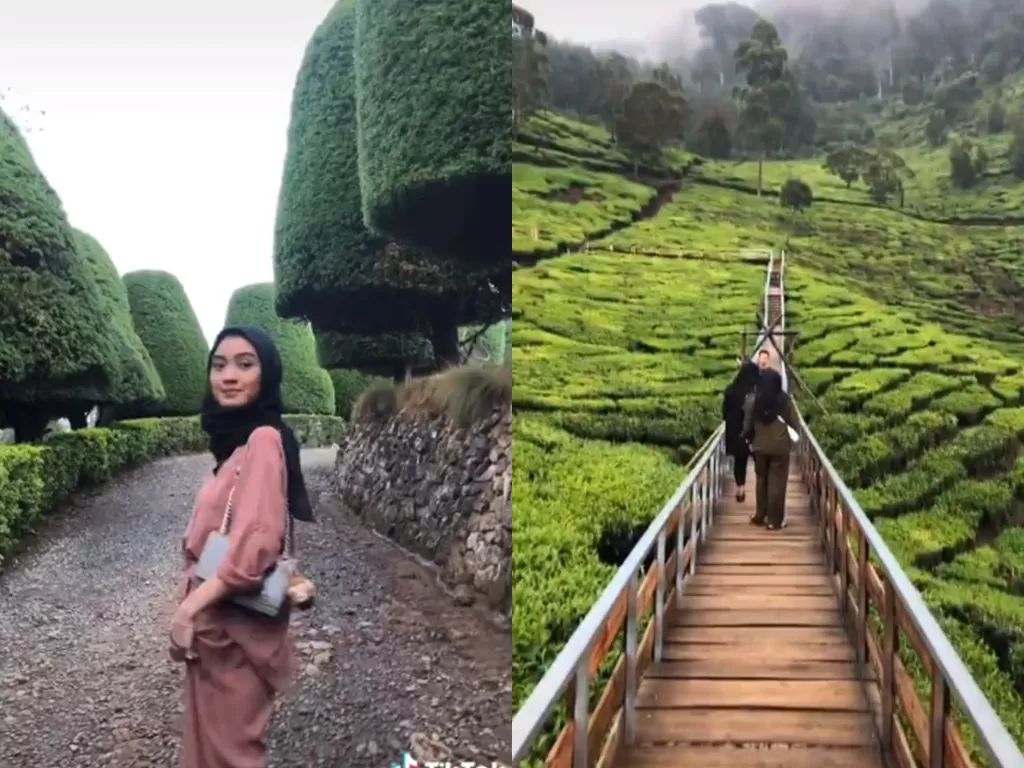 Cuplikan video tempat wisata di Jawa Barat rasa Luar Negeri. (photo/TikTok/@zalfahmry)