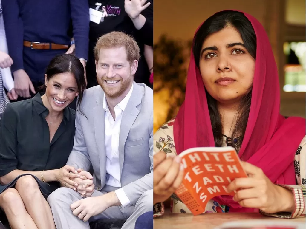 (Kiri) Meghan Markle dan Pangeran Harry. (Kanan) Malala Yousafzai. (Instagram/sussexroyal/malala)