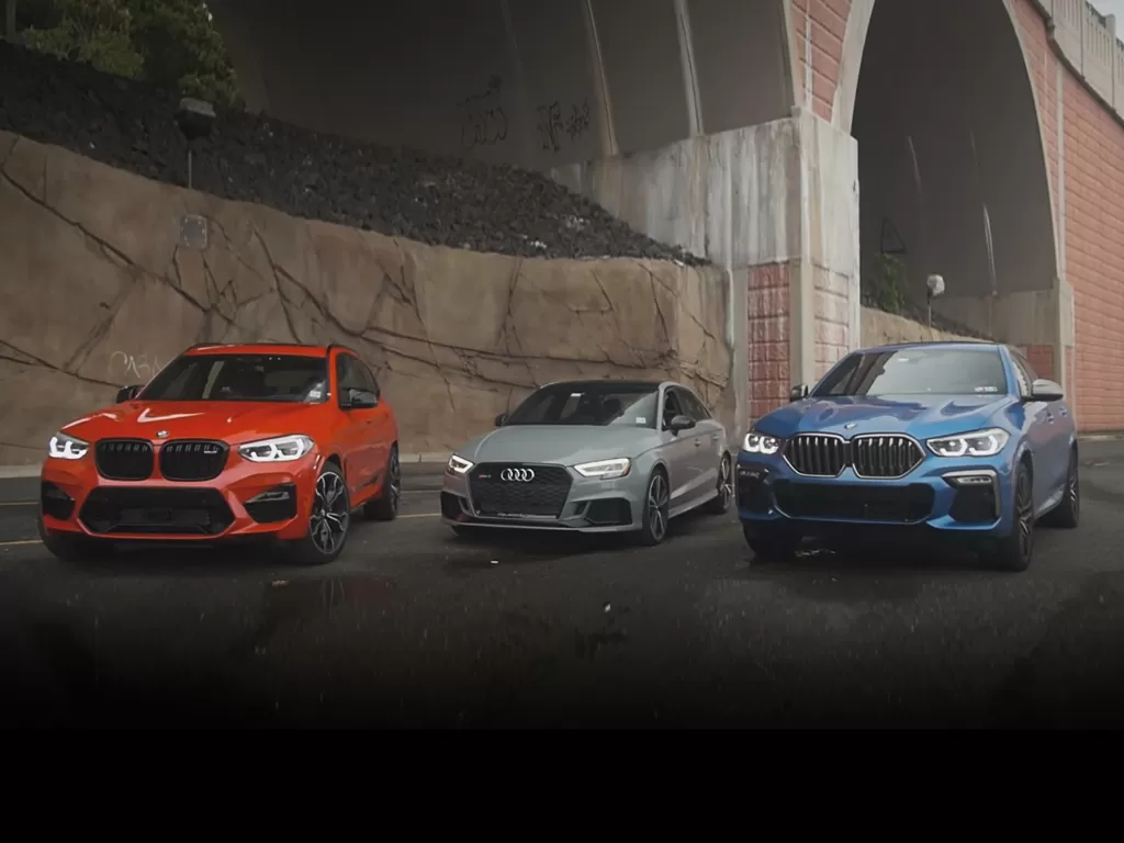 Mobil BMW X3M Competition 2020, Audi RS3, dan BMW X6 M50i (photo/YouTube/Track Day)