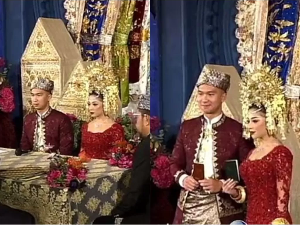 Nikita Willy dan Indra Priawan resmi menikah. (Instagram/@thebridestory)