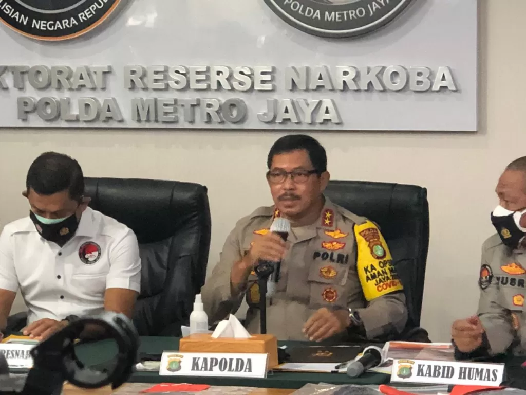 Kapolda Metro Jaya Nana Sudjana dalam konferensi pers kasus kematian narapidana Cai Changpan di Polda Metro Jaya, Jakarta, Senin (19/10/2020). (INDOZONE/Samsudhuha Wildansyah)