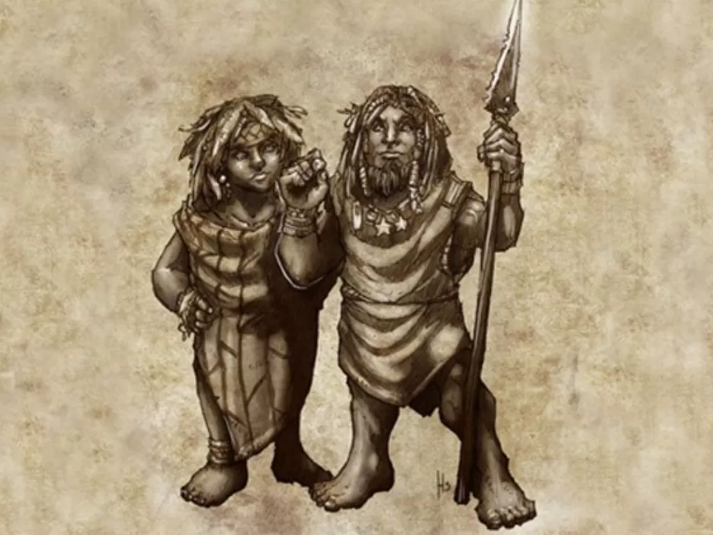 Ilustrasi orang-orang Menehune. (ancient-origins.net)