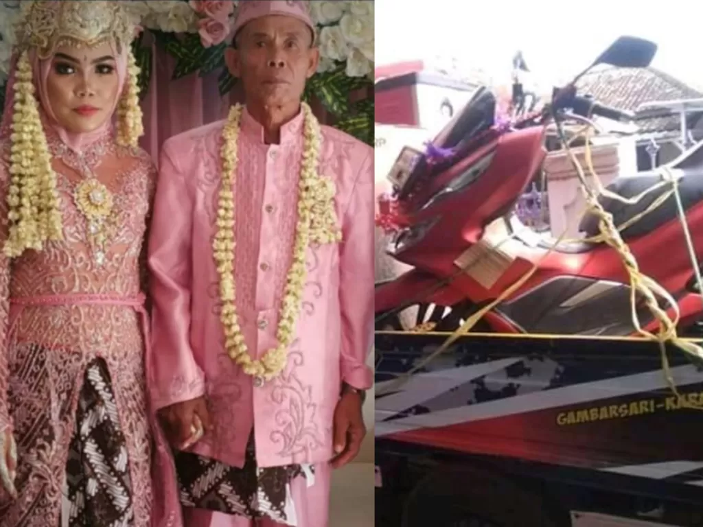 Hadiah motor NMAX, gadis subang luluh mau dinikahi kakek usia 17 tahun. (Facebook)