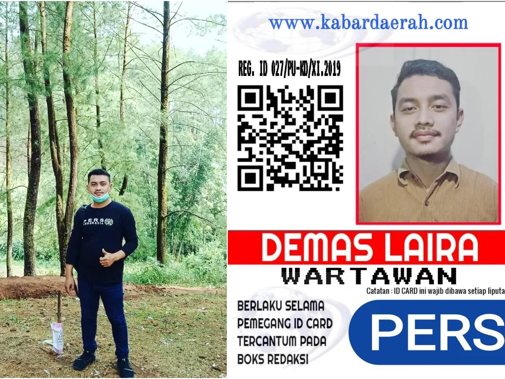 Sosok Demas Laira, wartawan Sulawesion.com yang dibunuh. (Facebook)