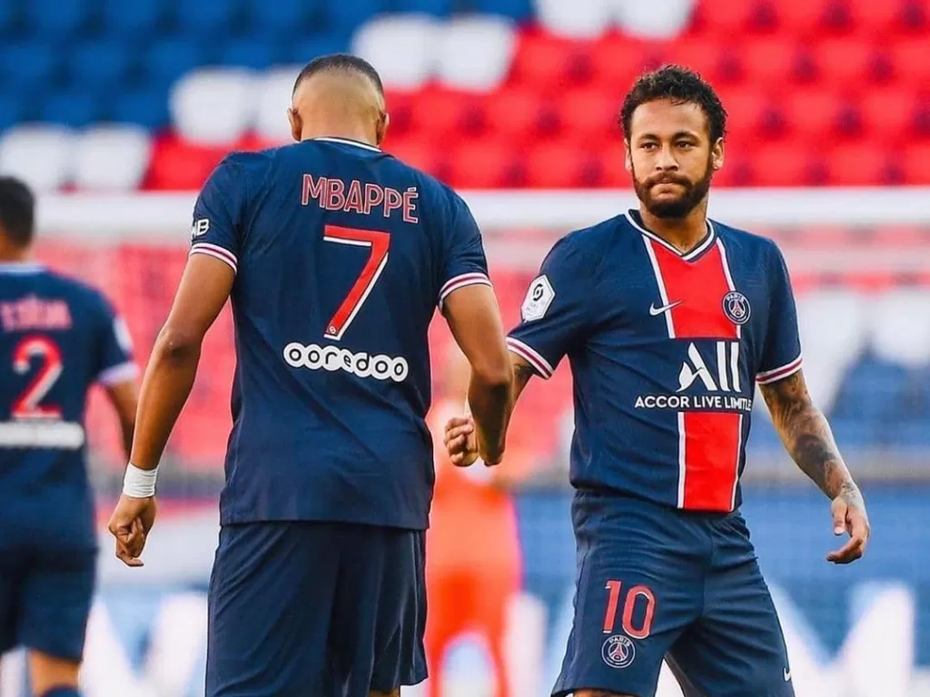 Kylian Mbappe dan Neymar. (photo/Instagram/@k.mbappe)