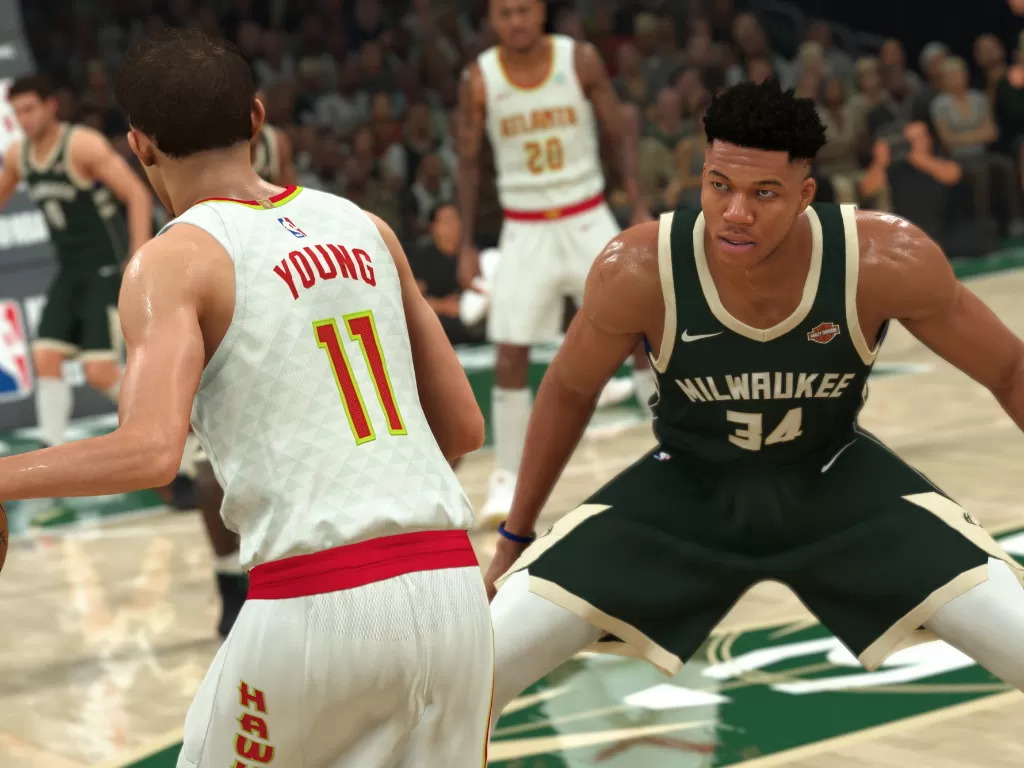 Tampilan gameplay dari NBA 2K21 di platform PC (photo/Visual Concepts/2K Games)