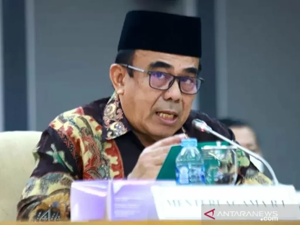 Menteri Agama (Menag) Fachrul Razi di Jakarta, Kamis (29/10/2020).  (photo/ANTARA/HO-Kemenag)