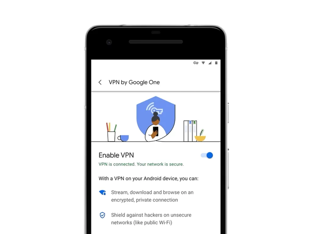Layanan VPN milik Google untuk pengguna Google One (photo/Dok. Google)
