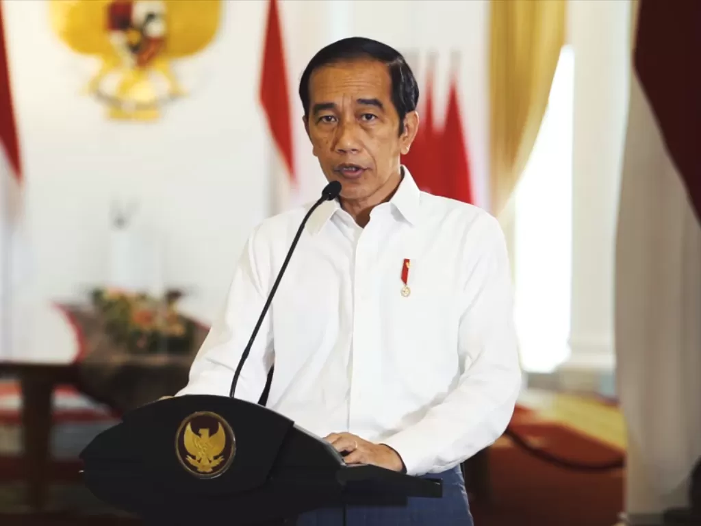 Presiden Jokowi saat Pembukaan Pekan Kebudayaan Nasional (PKN) Tahun 2020 secara daring, Sabtu (31/10). (photo/dok.Sekretariat Presiden)