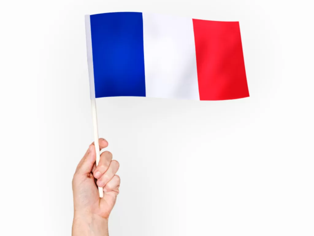 Ilustrasi bendera negara Prancis. (freepik/rawpixel)
