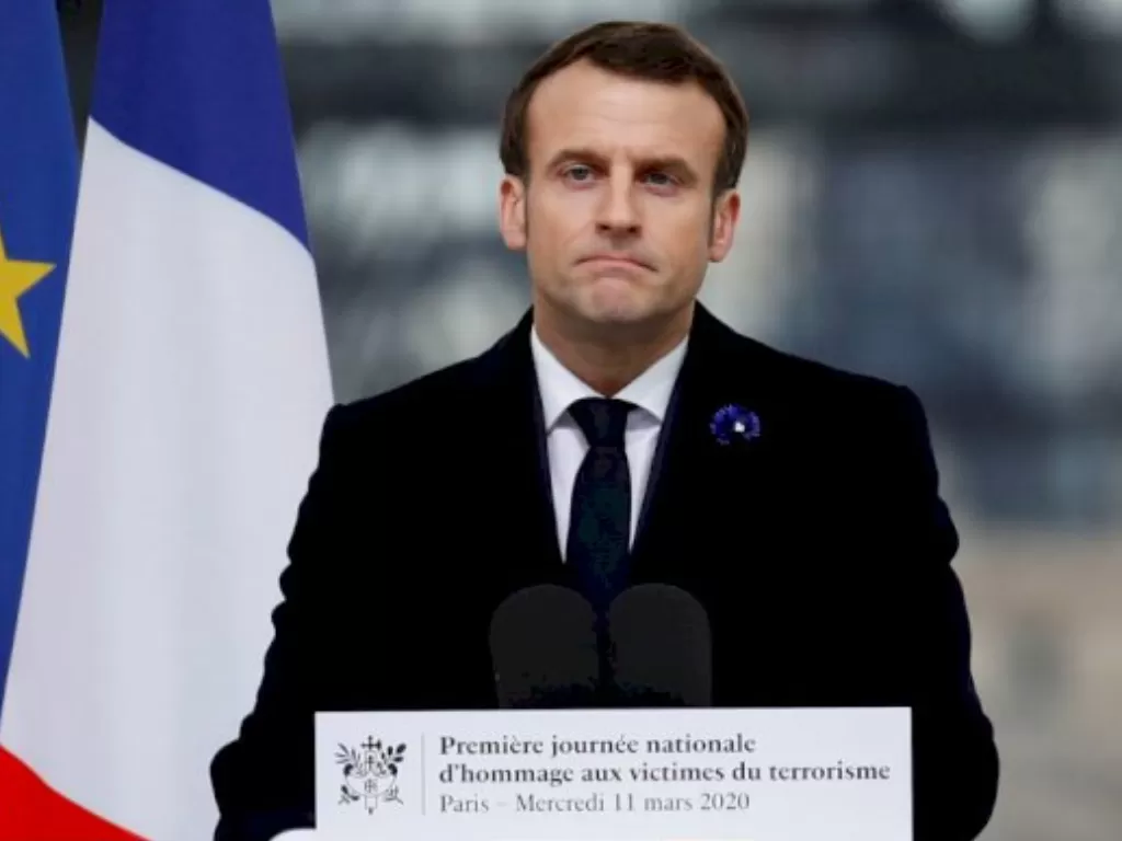 Presiden Emmanuel Macron. (/REUTERS/Gonzalo Fuentes).