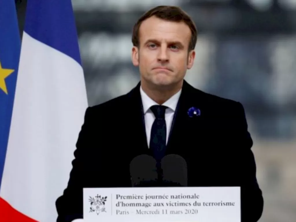 Presiden Emmanuel Macron. (REUTERS/Gonzalo Fuentes)