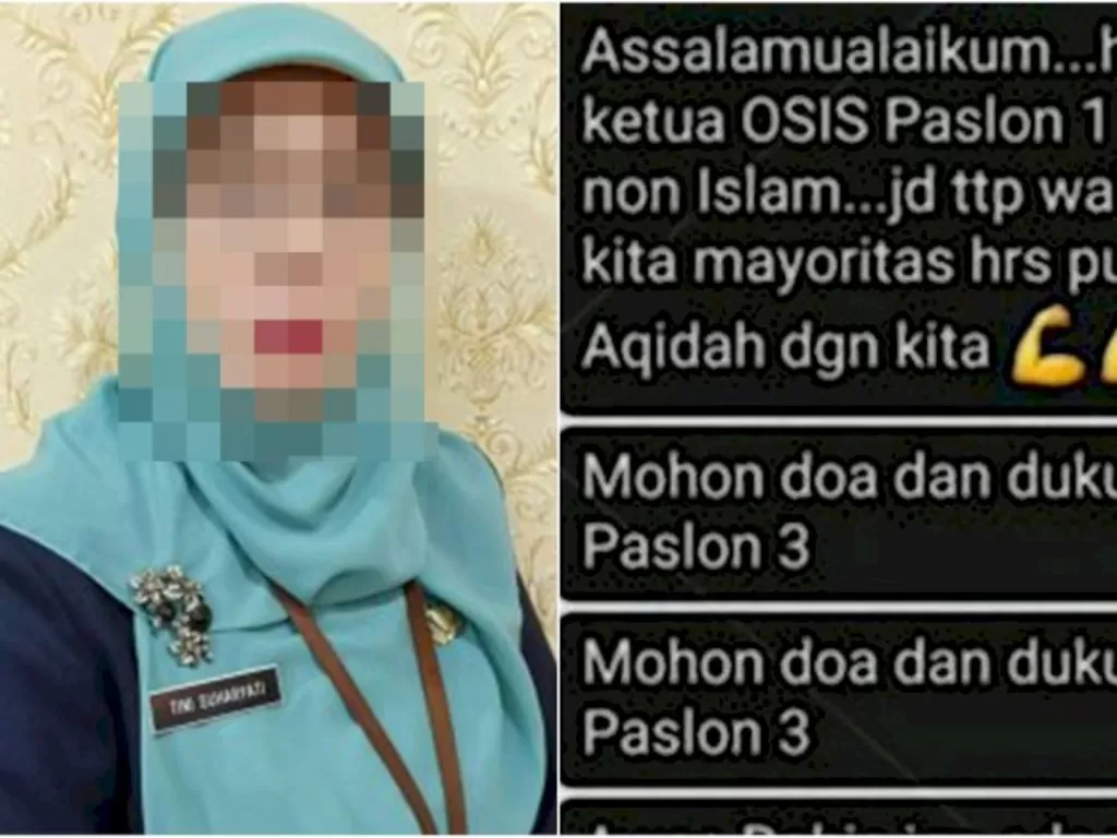 TS, guru agama Islam SMAN 58 Jakarta dilaporkan ke polisi karena kasus SARA. (Istimewa)