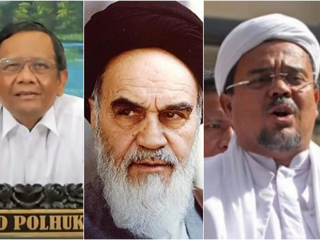 Mahfud MD membandingkan sosok Ayatullah Khomeini dengan Rizieq Shihab. (antara foto)