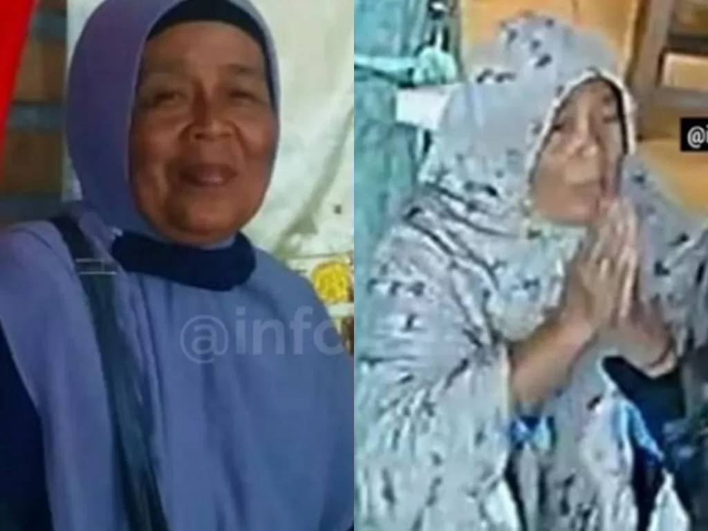 Ibu Sri Harlina, wanita pemberani yang tolong anggota TNI saat dikeroyok pemoge. (Facebook Info Sumbar)