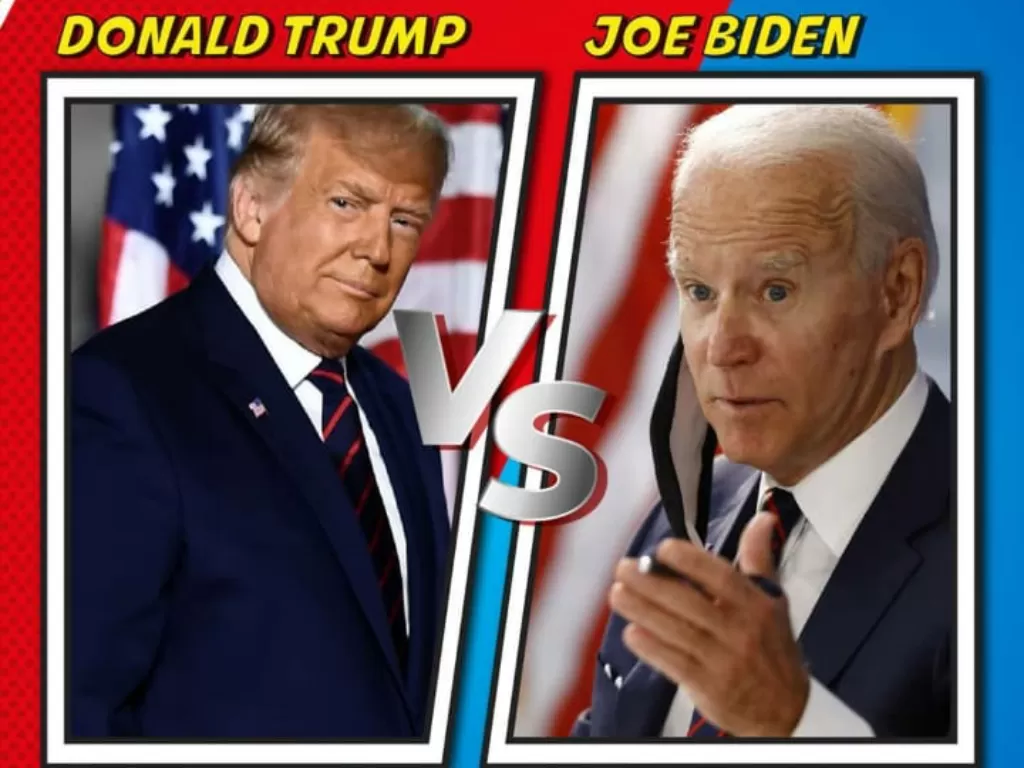 Kandidat Presidan AS, Joe Biden dan Donald Trump. (INDOZONE)