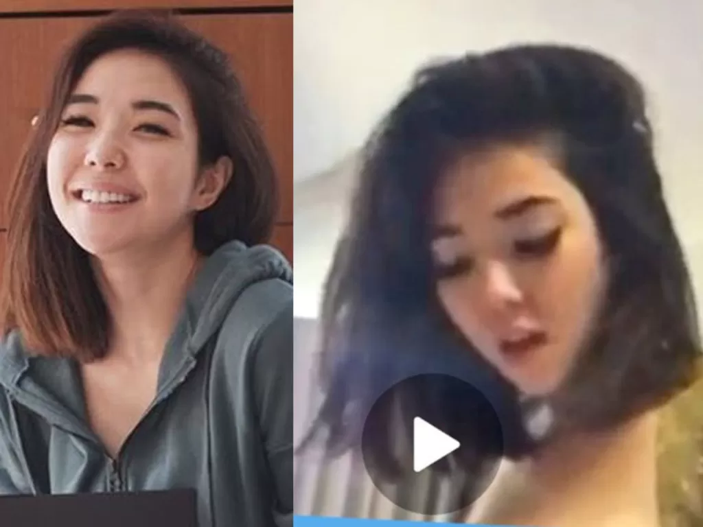 Wanita pemeran video syur mirip Gisel. (Instagram)
