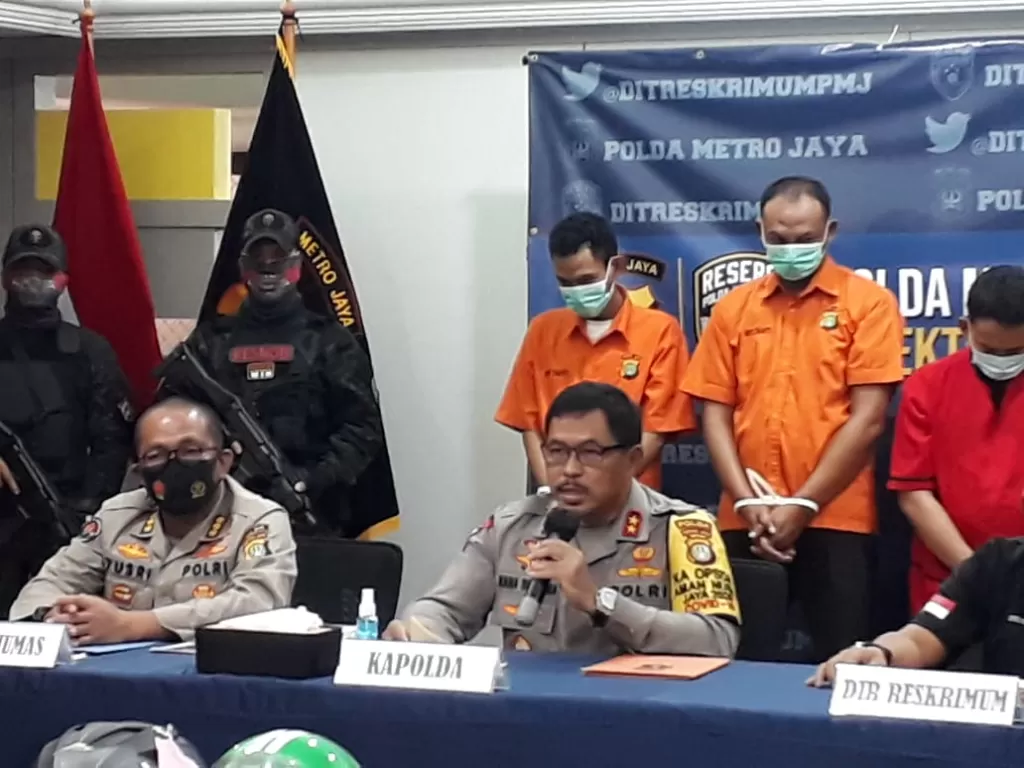 Polda Metro Jaya tangkap 2 pelaku begal Perwira TNI di Jakarta. (Dokumentasi Polda Metro Jaya)