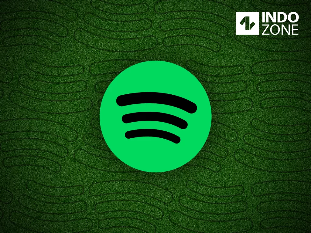 Ilustrasi logo dari layanan streaming musik Spotify (Ilustrasi/INDOZONE/Ferry)