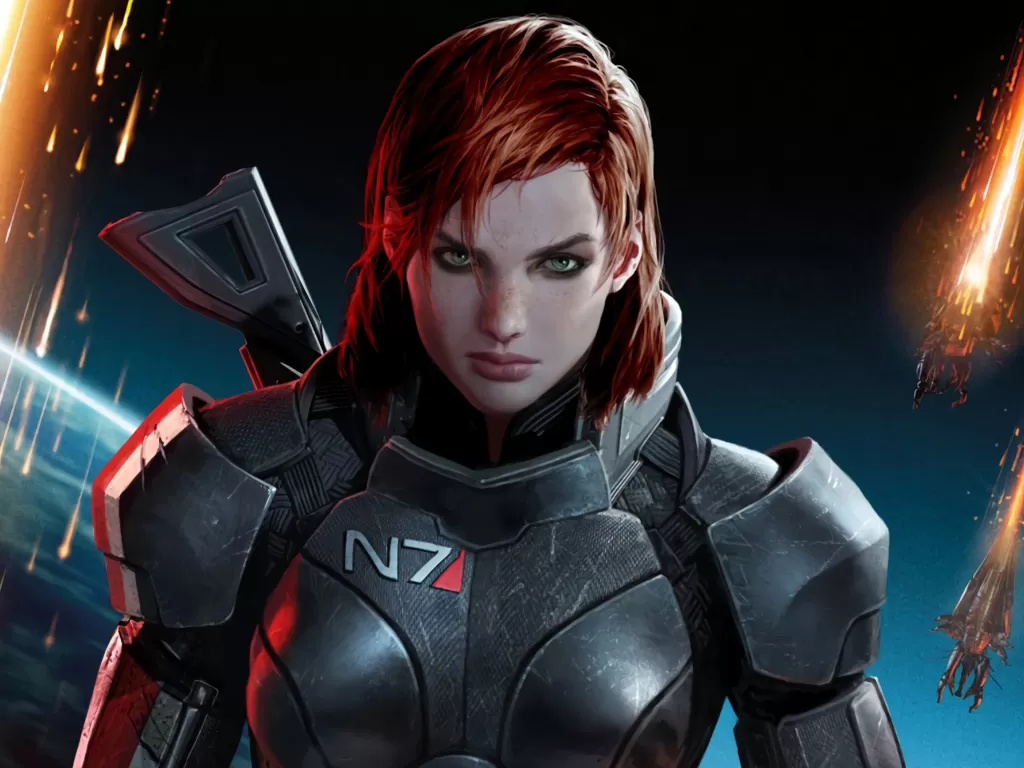 Ilustrasi karakter dari seri game Mass Effect buatan BioWare (photo/BioWare)