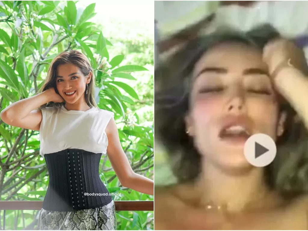 Viral video syur mirip Jessica Iskandar. (Instagram dan Twitter)