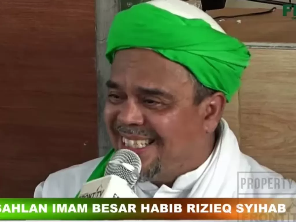 Pemimpin FPI Habib Rizieq Shihab (YouTube FRONT TV)