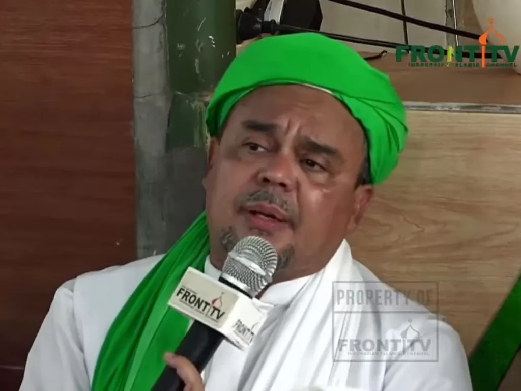 Pemimpin FPI Habib Rizieq Shihab (YouTube FRONT TV)