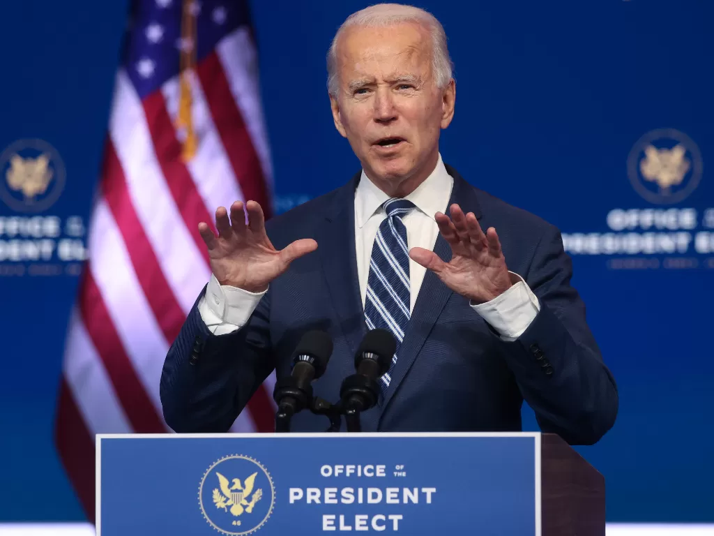 Presiden terpilih Pilpres AS Joe Biden. (REUTERS/Jonathan Ernst).
