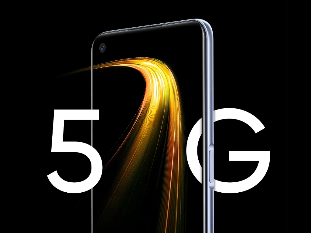 Teaser smartphone Realme 7 5G yang bakal dirilis 19 November 2020 (photo/Dok. Realme)