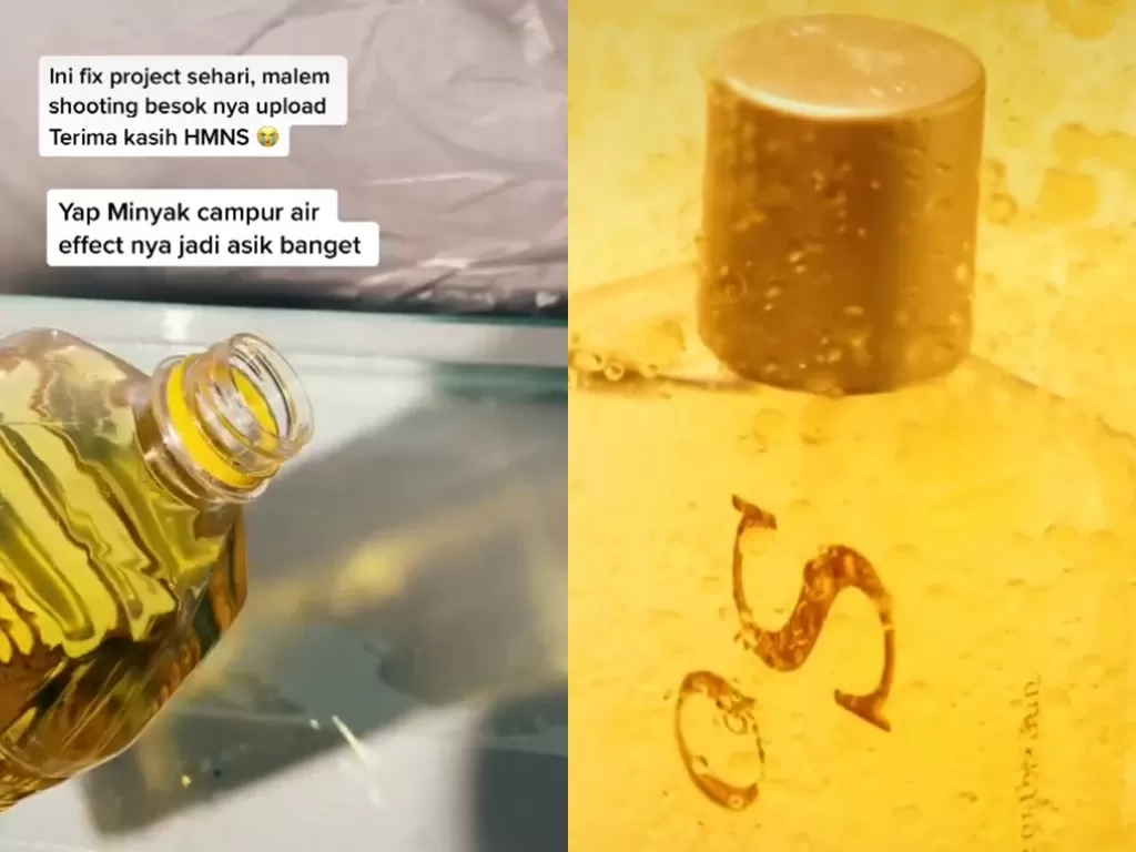 Modal Minyak Sama Air Doang, Pria Ini Berhasil Buat Video Yang Keren Banget! (TikTok/@joniastin)