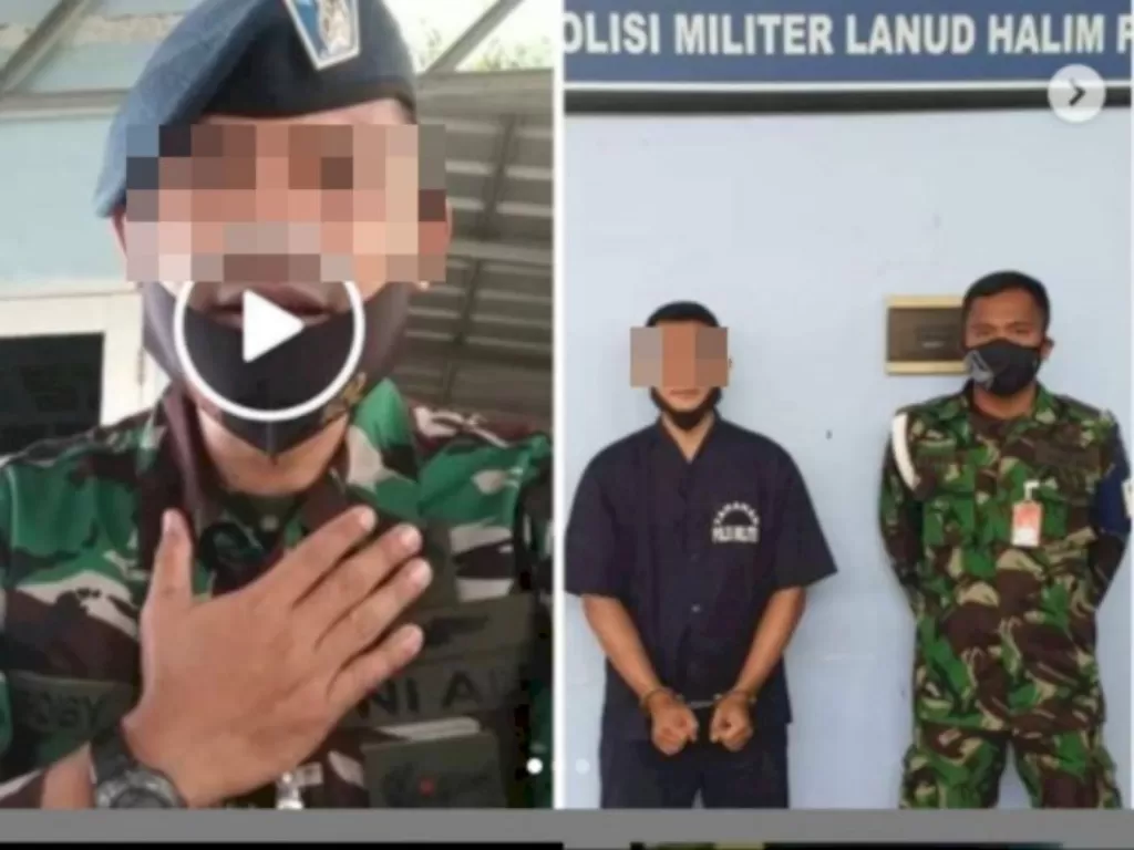 Serka BDS dari TNI AU ditahan gara-gara unggah video nyanyi marhaban Habib Rizieq Shihab. (Instagram)