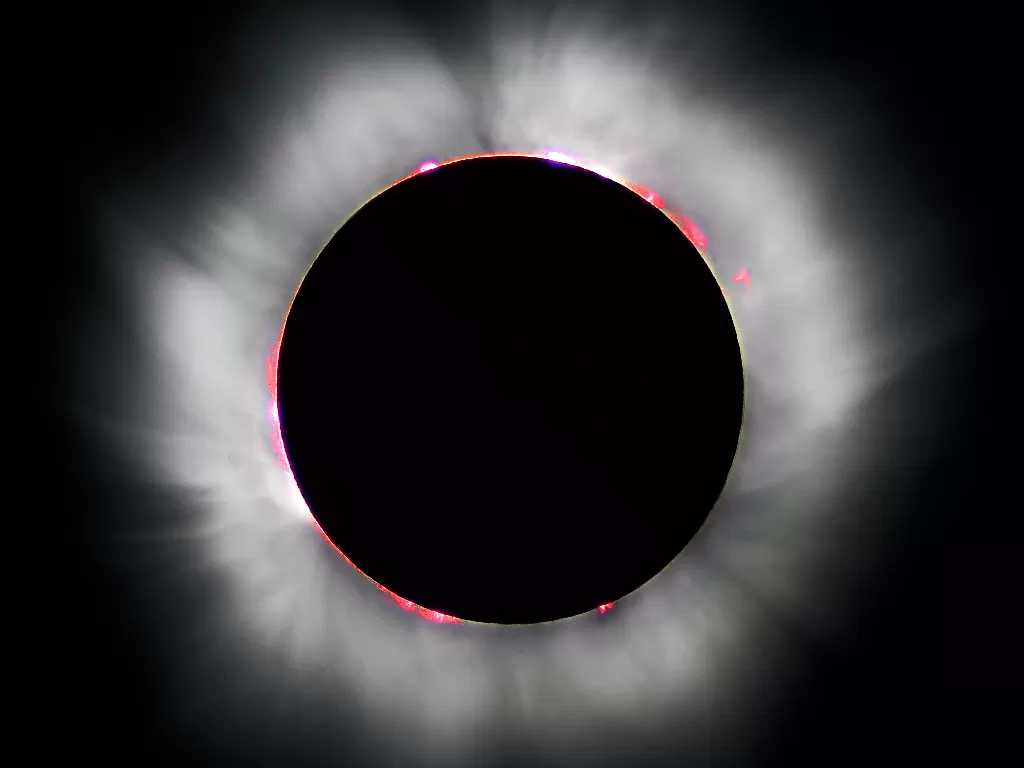 Ilustrasi gerhana matahari total. (en.wikipedia.org)
