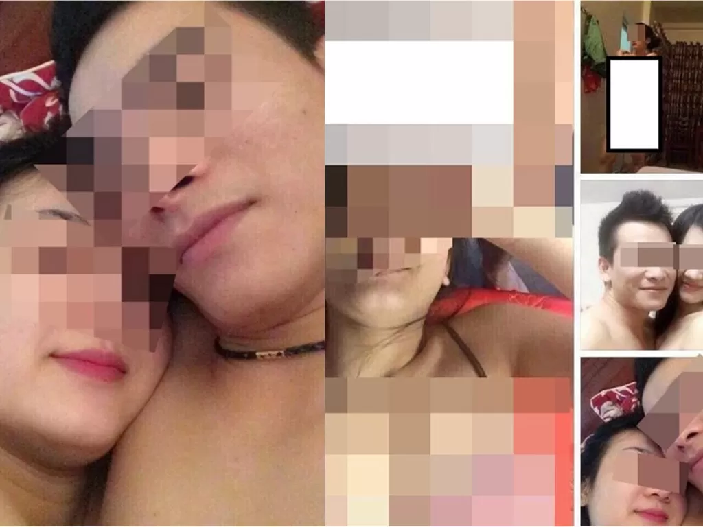 Foto mesum pria yang ketahuan berselingkuh dengan pelakor (China Press)