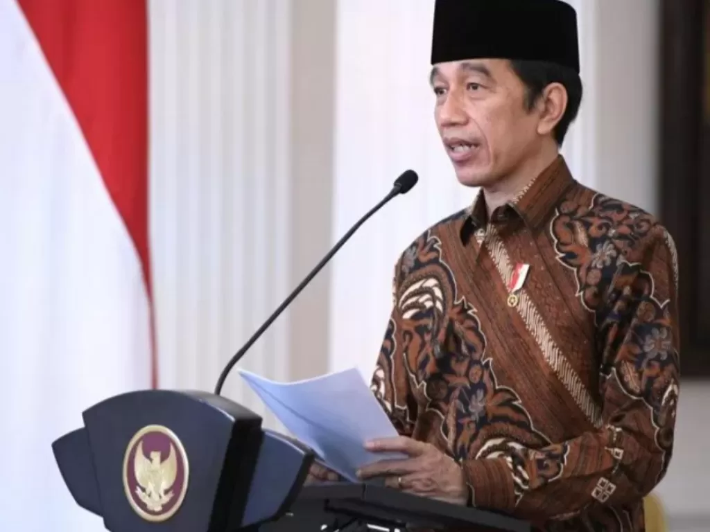 Presiden RI Joko Widodo membuka Musabaqah Tilawatil Quran (MTQ) tingkat Nasional ke-28 Tahun 2020 secara virtual, yang digelar di Kota Padang, Provinsi Sumatera Barat.  (ANTARA/HO-Biro Pers Sekretariat Presiden)