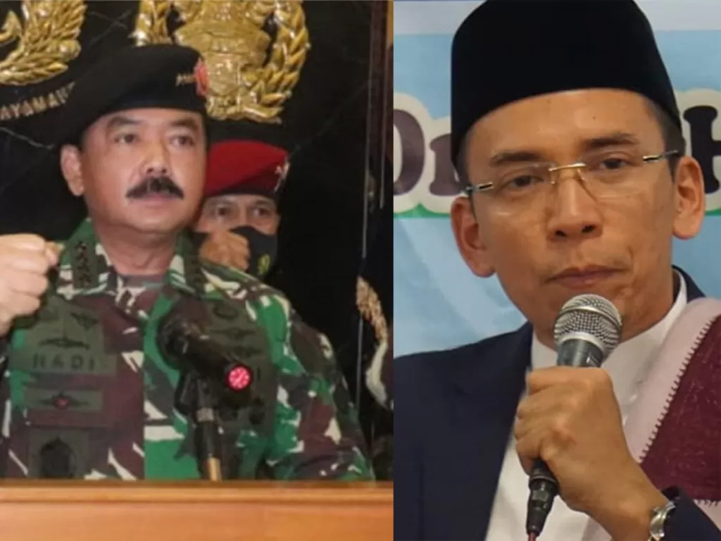 Panglima TNI Marsekal Hadi dan Tuan Guru Bajang (TGB). (Istimewa)