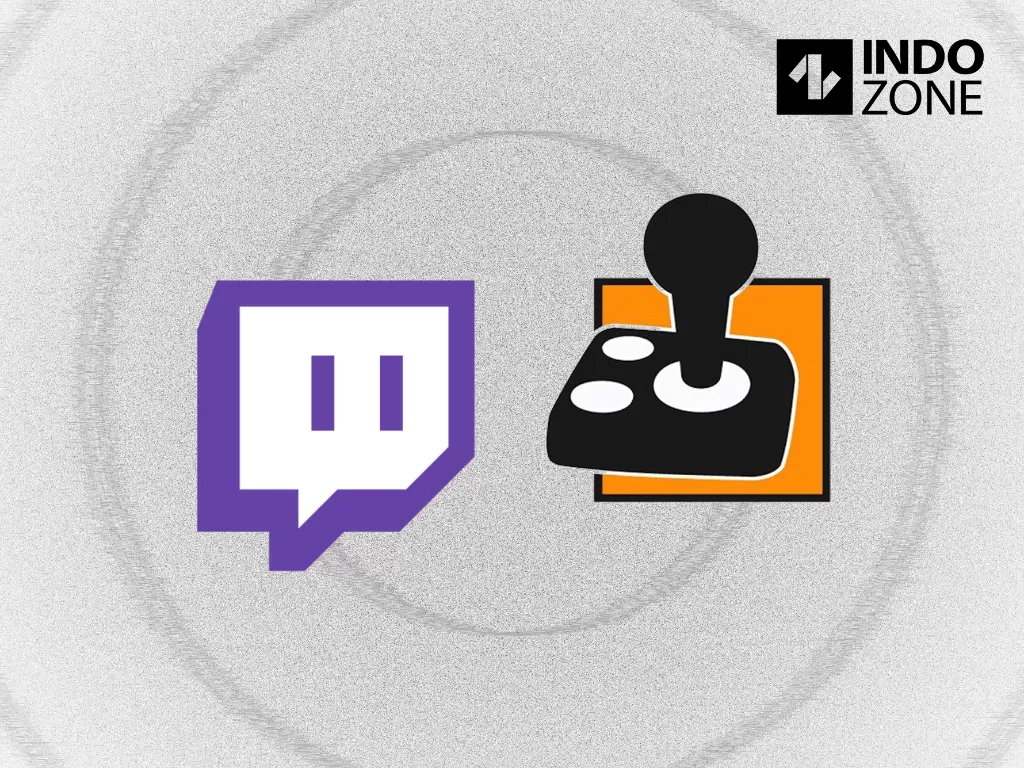Ilustrasi logo layanan streaming Twitch dan AbleGamers Charity (Ilustrasi/INDOZONE/Ferry)