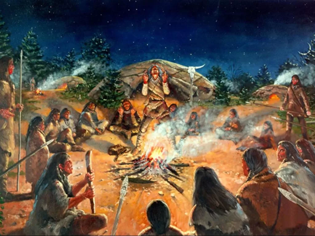 Ilustrasi kehidupan di masa prasejarah. (Ancient-origins.net)