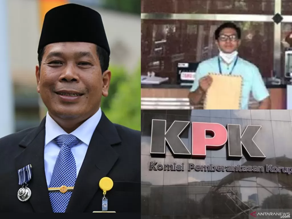 Kolase foto Rektor Universitas Negeri Semarang Fathur Rokhman (unnes.ac.id), Frans Josua Napitu (istimewa) dan logo KPK (ANTARA)