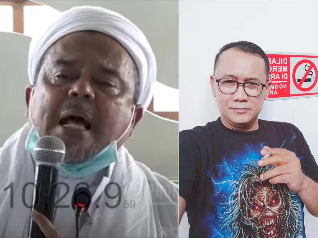 Denny Siregar tanggapi video ceramah Rizieq soal ancaman penggal kepala penista Islam. (Instagram)