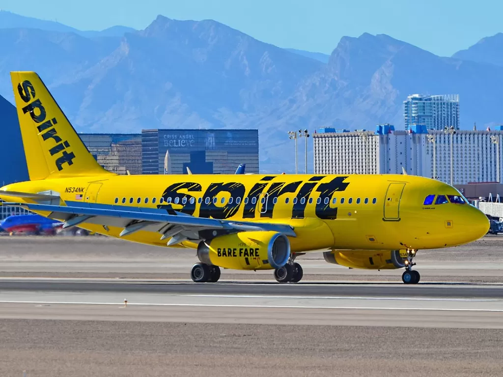 Ilustrasi pesawat Spirit Airlines. (bussinessinsider.com)