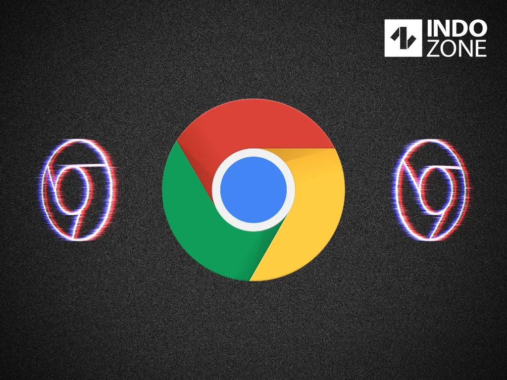Ilustrasi logo browser atau peramban web Google Chrome (Ilustrasi/INDOZONE/Ferry)